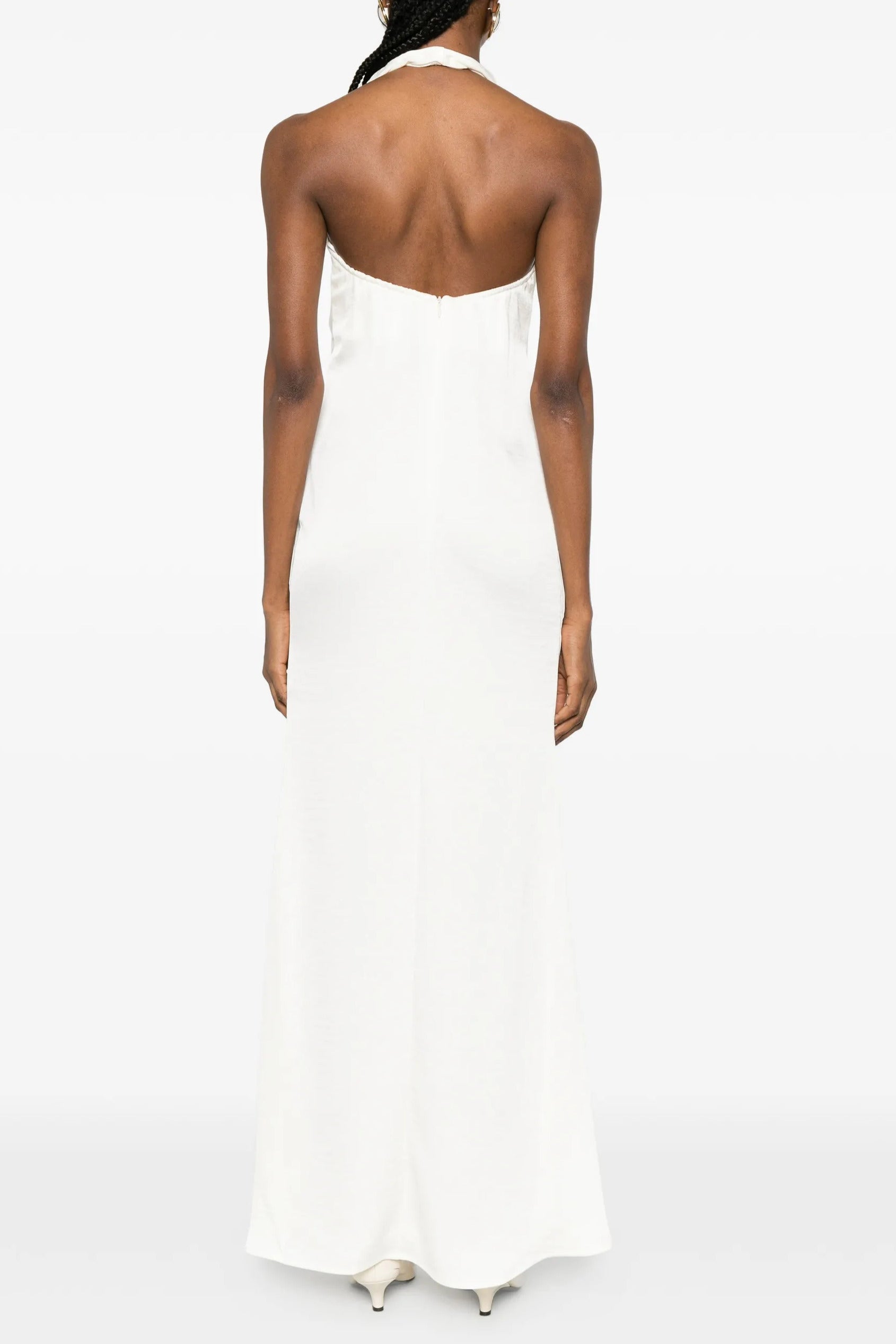 SUKIENKA HALTER MAXI Z ZAMKIEM