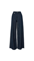 BSB Jeansy LEXA wide-leg z haftowanymi detalami